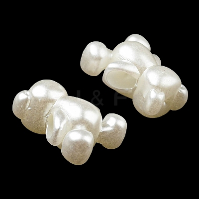 ABS Imitation Pearl Beads X-OACR-K001-31-1