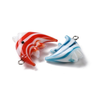 Handmade Lampwork Pendants LAMP-E029-02P-1