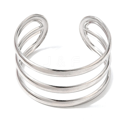 30MM 304 Stainless Steel 3-Strand Cuff Bangles for Women SA-CBA37BC-25P-1