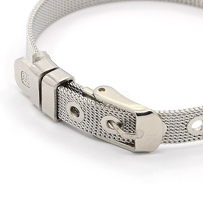 Tarnish Resistant Fashionable Unisex 304 Stainless Steel Watch Band Wristband Bracelets BJEW-F065G-01-1