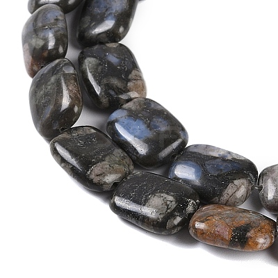 Natural Glaucophane Beads Strands G-C141-C01-01-1