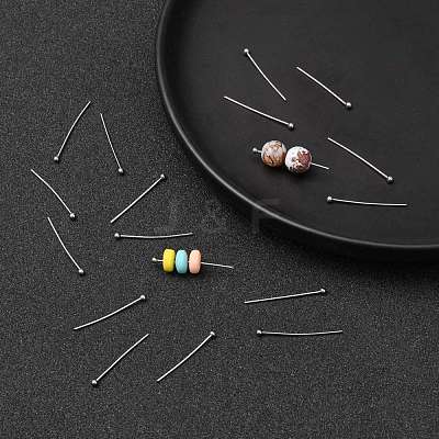 Tarnish Resistant 304 Stainless Steel Ball Head Pins X-STAS-M010-25mm-01-1