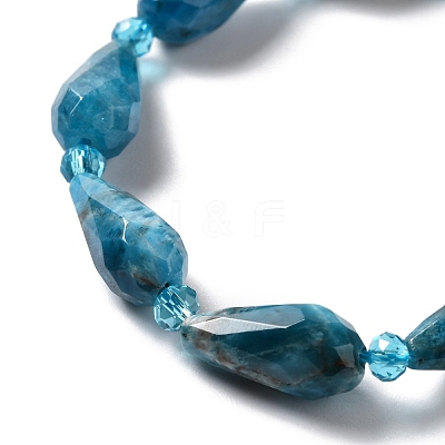 Natural Apatite Beads Strands G-B028-A09-1
