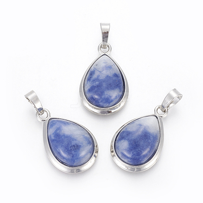 Natural Sodalite Pendants G-L512-C05-1