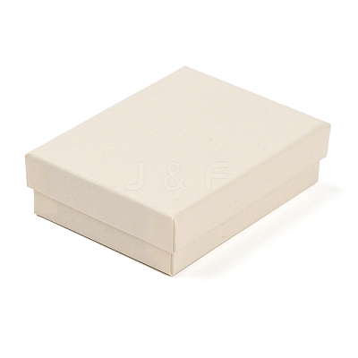 Cardboard Paper Jewelry Storage Boxes with Sponge CON-P023-01D-02-1