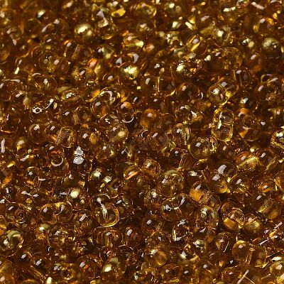 Spray Painted Glass Seed Beads SEED-F005-03A-04-1