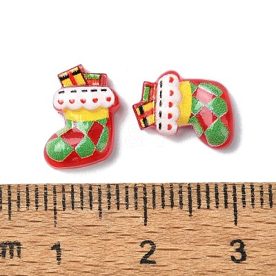 Colorful Christmas Series Resin Cabochons CRES-Q006-02E-1