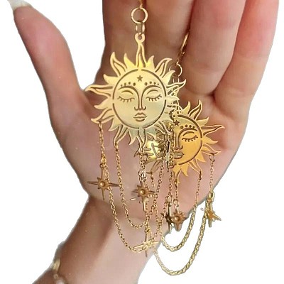 Brass Dangle Earrings FS-WGC2143-01-1