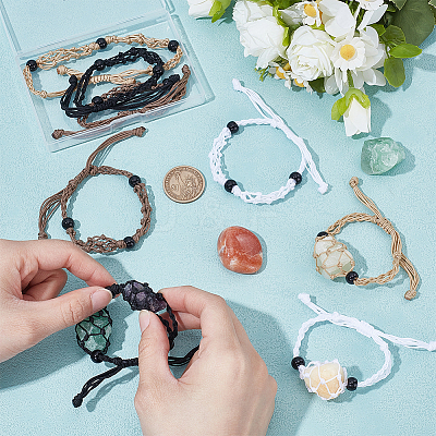 8Pcs Nylon Thread Bracelets BJEW-UN00022-1