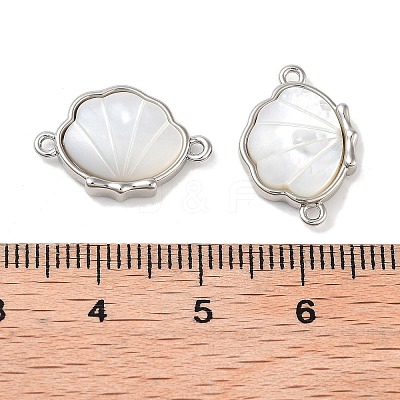 Brass Pave Shell Links KK-B102-22P-1