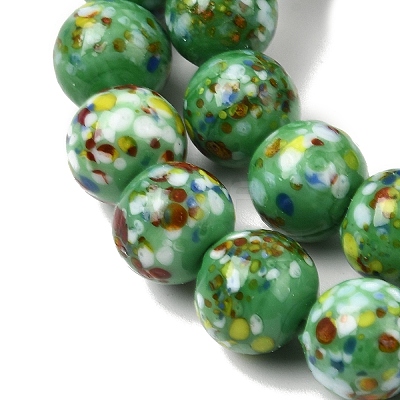 Handmade Lampwork Beads Strands LAMP-H071-01C-09-1