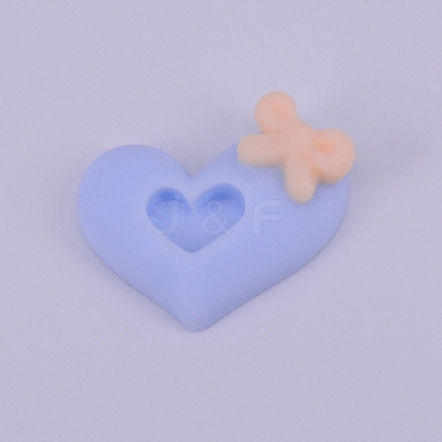 Opaque Resin Cabochon RESI-WH0009-04-1