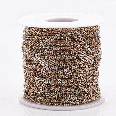 304 Stainless Steel Cable Chains CHS-R002-0.5mm-RG-1