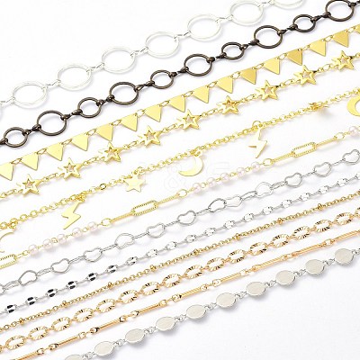 Brass & Stainless Steel Chains CHS-XCP0001-06-1