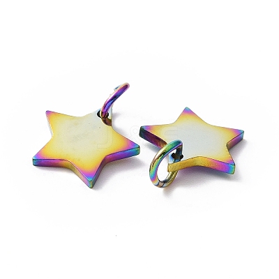 304 Stainless Steel Charms Ion Plating(IP) STAS-Q201-T461M-1