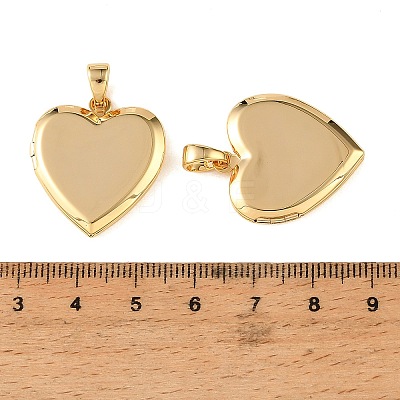 Brass Locket Pendants KK-CBA7157-08G-1
