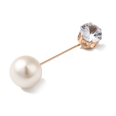 Zinc Alloy Rhinestone Lapel Pins JEWB-K010-03-KCG-1