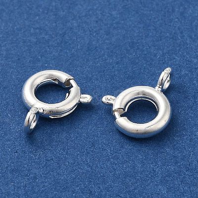 Brass Spring Ring Clasps KK-P249-08A-S-1