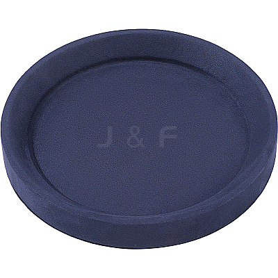 Solid Wood Covered with Velvet Jewelry Display Trays for Earrings Rings Necklaces Bracelets AJEW-WH20075-003B-1