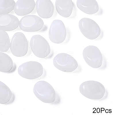20Pcs Oval Imitation Gemstone Acrylic Beads OACR-YW0002-48E-1