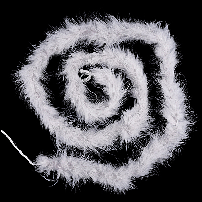 Turkey Feather Ornament Accessories AJEW-WH20018-91A-1
