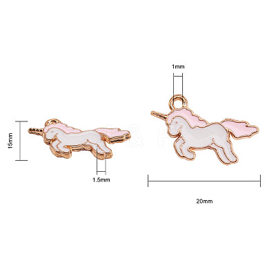 Alloy Enamel Pendants ENAM-CJ0001-41-1