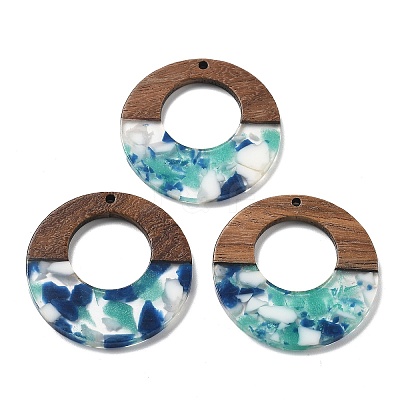 Resin and Walnut Pendants FIND-R051-13-1