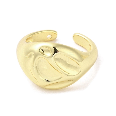 Rack Plating Brass Finger Ring RJEW-C072-10G-1