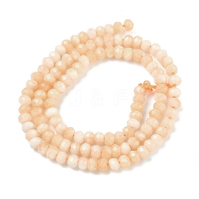 Dyed Natural Malaysia Jade Rondelle Beads Strands G-E316-2x4mm-36-1