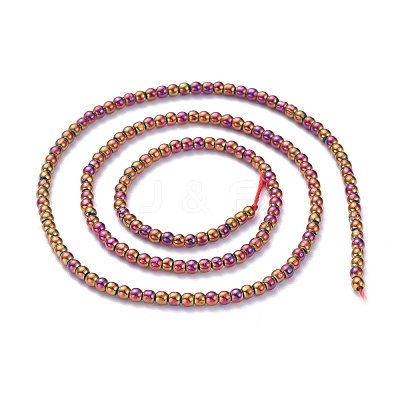 Electroplate Glass Beads Strands EGLA-K014-A-FP09-1