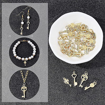 32Pcs 4 Style Alloy Pendants FIND-BC0001-94-1