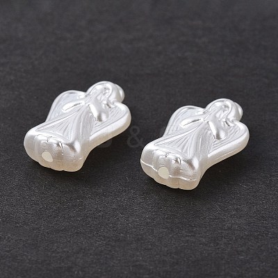 ABS Plastic Imitation Pearl Beads X-OACR-P007-68-1