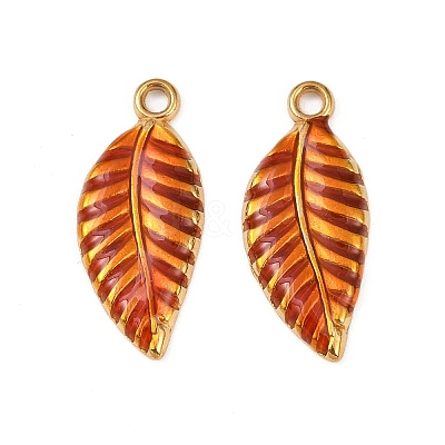 304 Stainless Steel Enamel Pendants STAS-Z140-01G-02-1