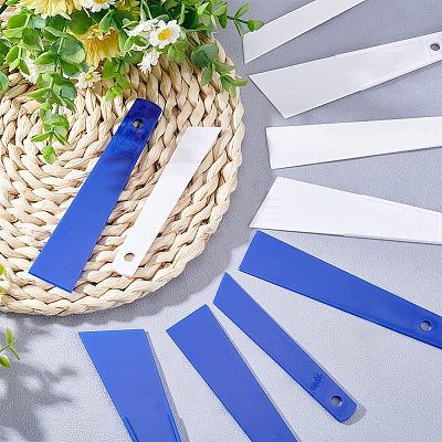 12Pcs 6 Style Plastic Scraper Tools AJEW-OC0003-72-1