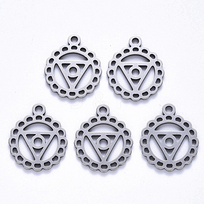 Non-Tarnish 304 Stainless Steel Pendants STAS-S113-007C-1