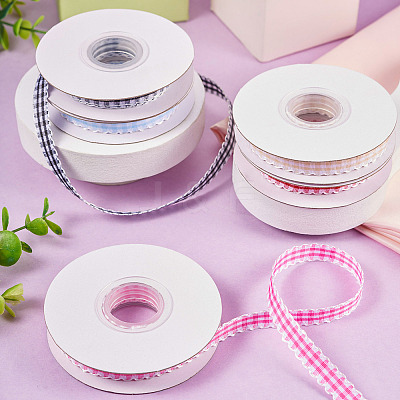 10 Yards Flat Polycotton(Polyester Cotton) Ribbon OCOR-TAC0030-01G-1
