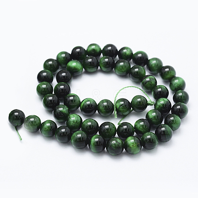 Natural Tiger Eye Beads Strands X-G-F561-8mm-B01-1