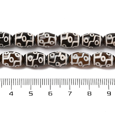 Tibetan Style dZi Agate Beads Strands G-N344-02E-1
