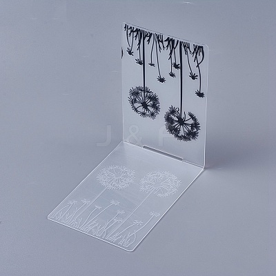 Transparent Clear Plastic Stamp/Seal DIY-WH0110-04E-1