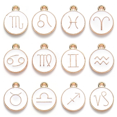 Alloy Enamel Pendants ENAM-S124-01B-04-1