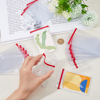 Waterproof PVC Resealable Bags ABAG-WH0035-062-1