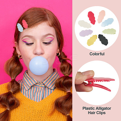 Plastic Alligator Hair Clips for Girls PHAR-TA0001-23B-1