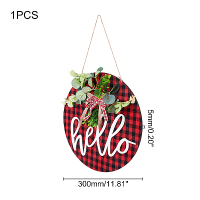 Wooden Ornaments HJEW-WH0006-41-1
