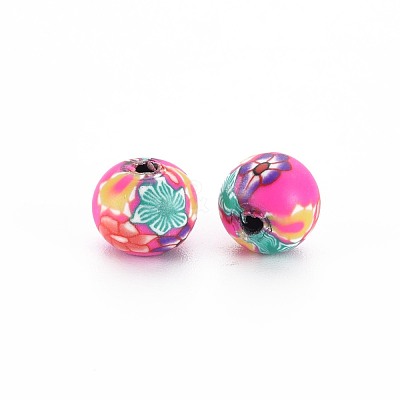 Handmade Polymer Clay Beads CLAY-N008-055A-06-1