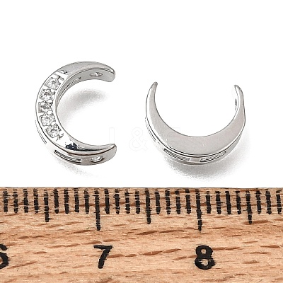 Brass Micro Pave Clear Cubic Zirconia Beads LS-CU-CBAC809-01P-1