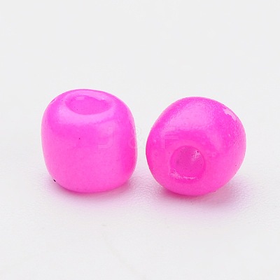 6/0 Baking Paint Glass Seed Beads X-SEED-S003-K24-1