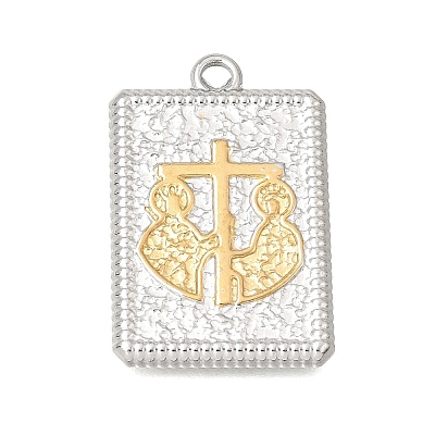 Two Tone 304 Stainless Steel Pendants STAS-D391-05GP-01-1
