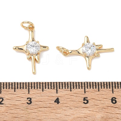 SHEGRACE Brass Clear Cubic Zirconia Pendants XGRQ3K574-566G-1
