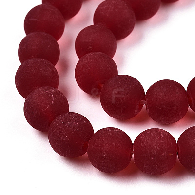 Transparent Glass Beads Strands GLAA-T032-T10mm-MD20-1