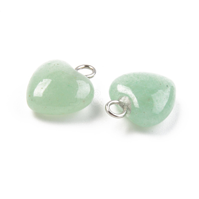 Natural Green Aventurine Charms G-T132-005B-1